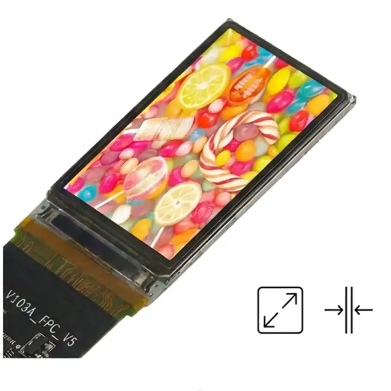 0.95 Inch Wearable AMOLED Display Module 120x240 SPI Touch Screen