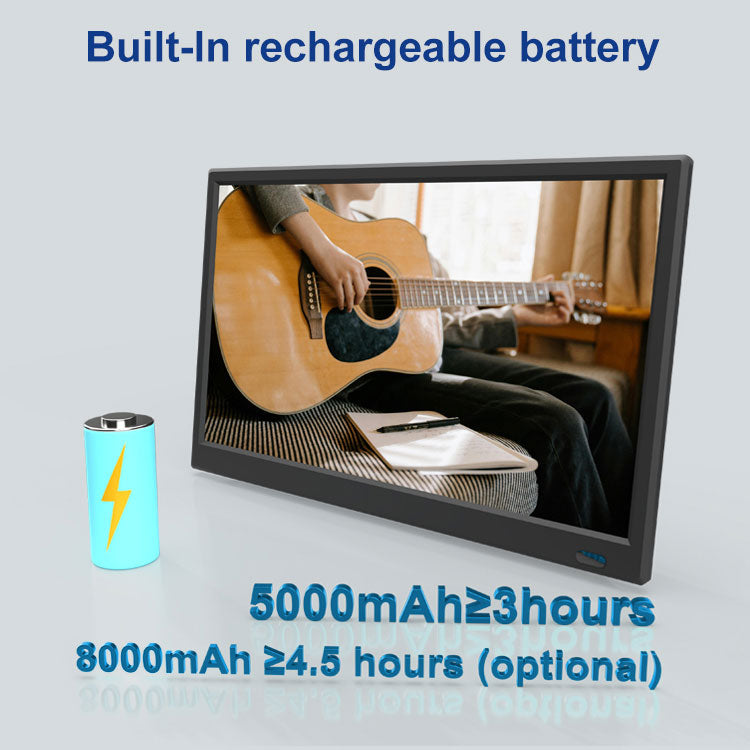 16 Inch Smart Portable TV | Android 9.0, 3.5H Battery & HD Screen for Camping & Kitchen