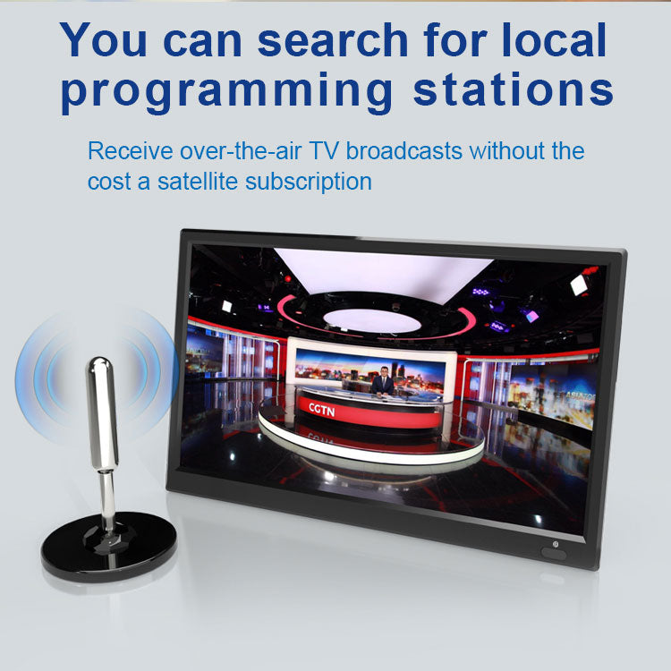 16 Inch Smart Portable TV | Android 9.0, 3.5H Battery & HD Screen for Camping & Kitchen