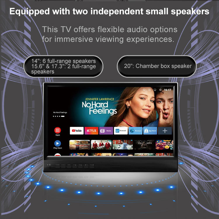 18 Inch Smart Portable TV | Android 14, HD+ Screen & 3.5H Battery for Camping & Travel