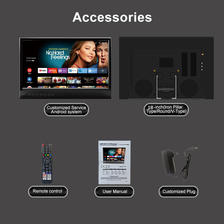 18 Inch Smart Portable TV | Android 14, HD+ Screen & 3.5H Battery for Camping & Travel