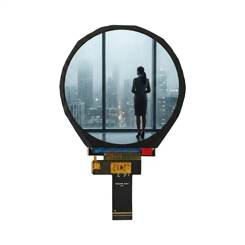 3.4 Inch Round TFT LCD Display IPS 800x800 with 30pin MIPI