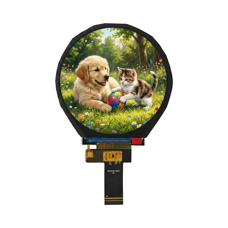3.4 Inch Round TFT LCD Display IPS 800x800 with 30pin MIPI