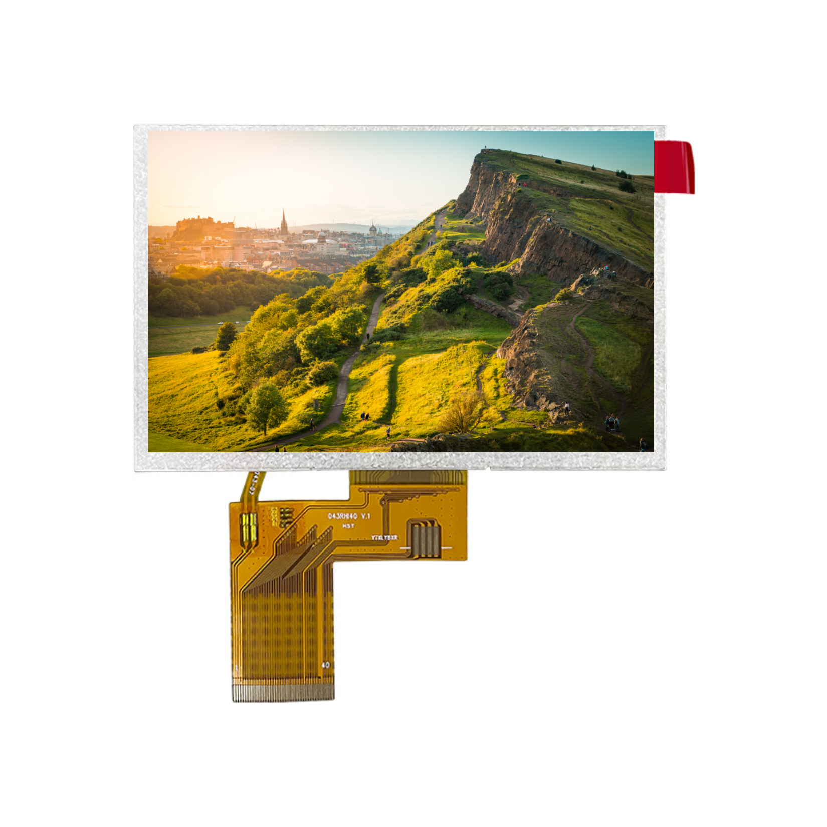 4.3 インチ HD IPS 800x480px TFT タッチスクリーンなし