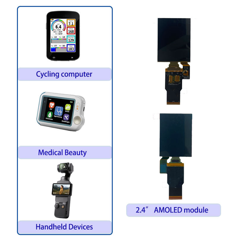 2.4 INCH AMOLED Display 240x320 SPI/I²C, LTPS TFT – Brown Opto