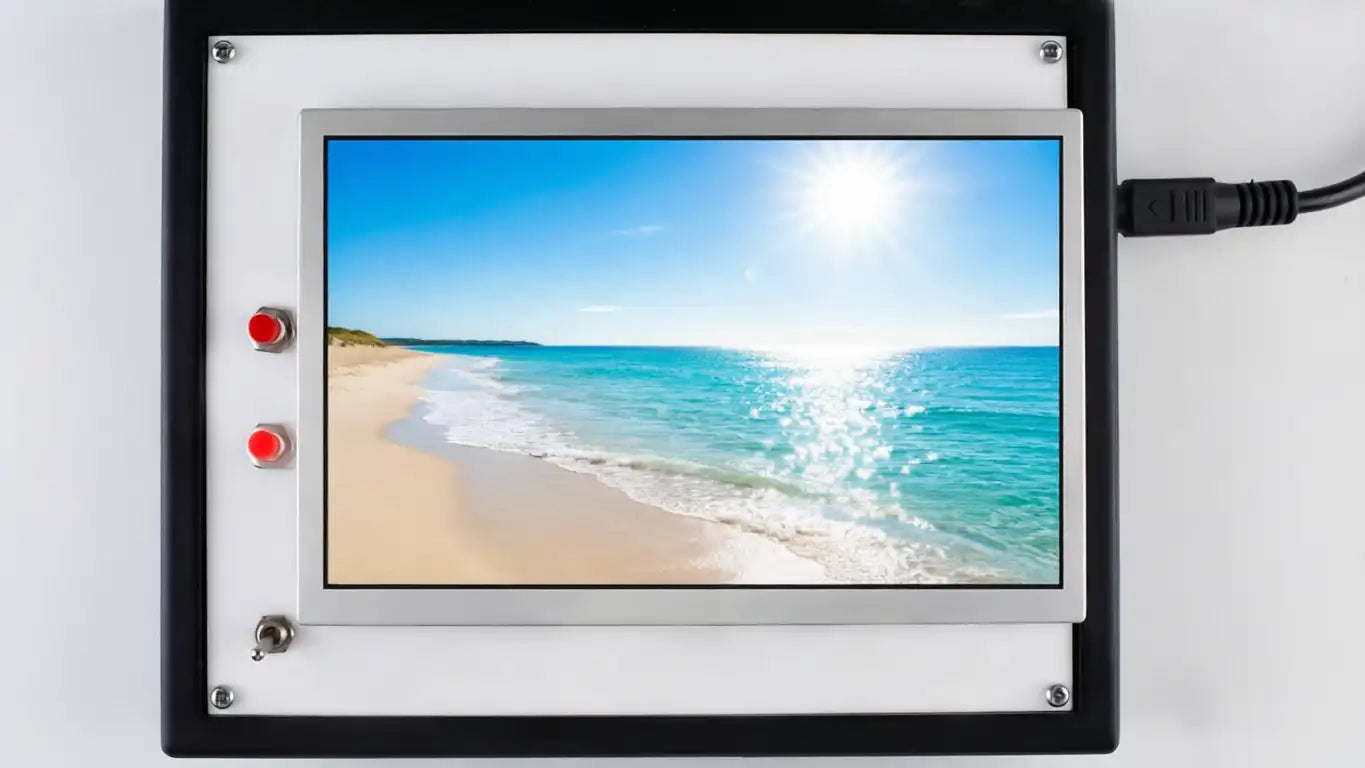 Standard TFT LCD display visibility under direct sunlight
