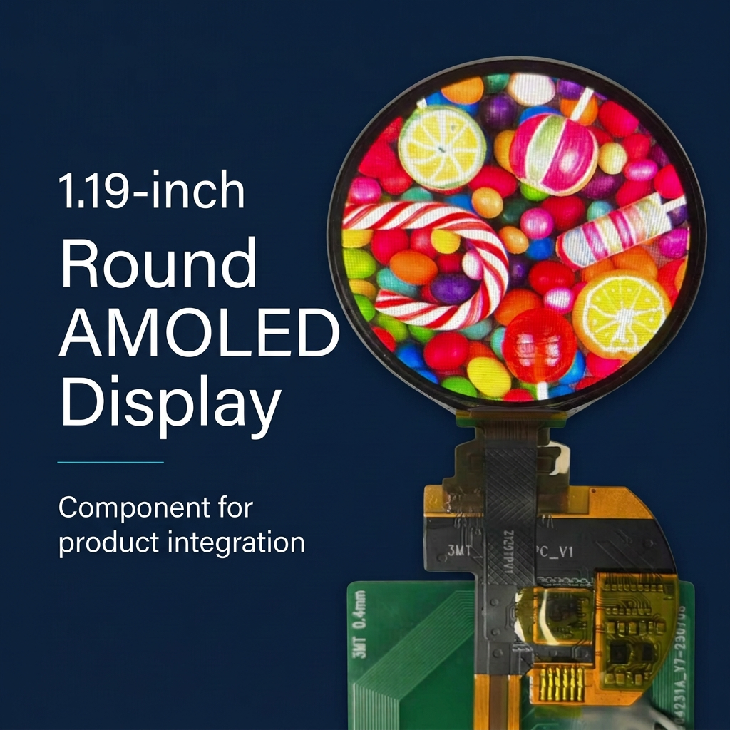 1.19-inch round AMOLED display product overview