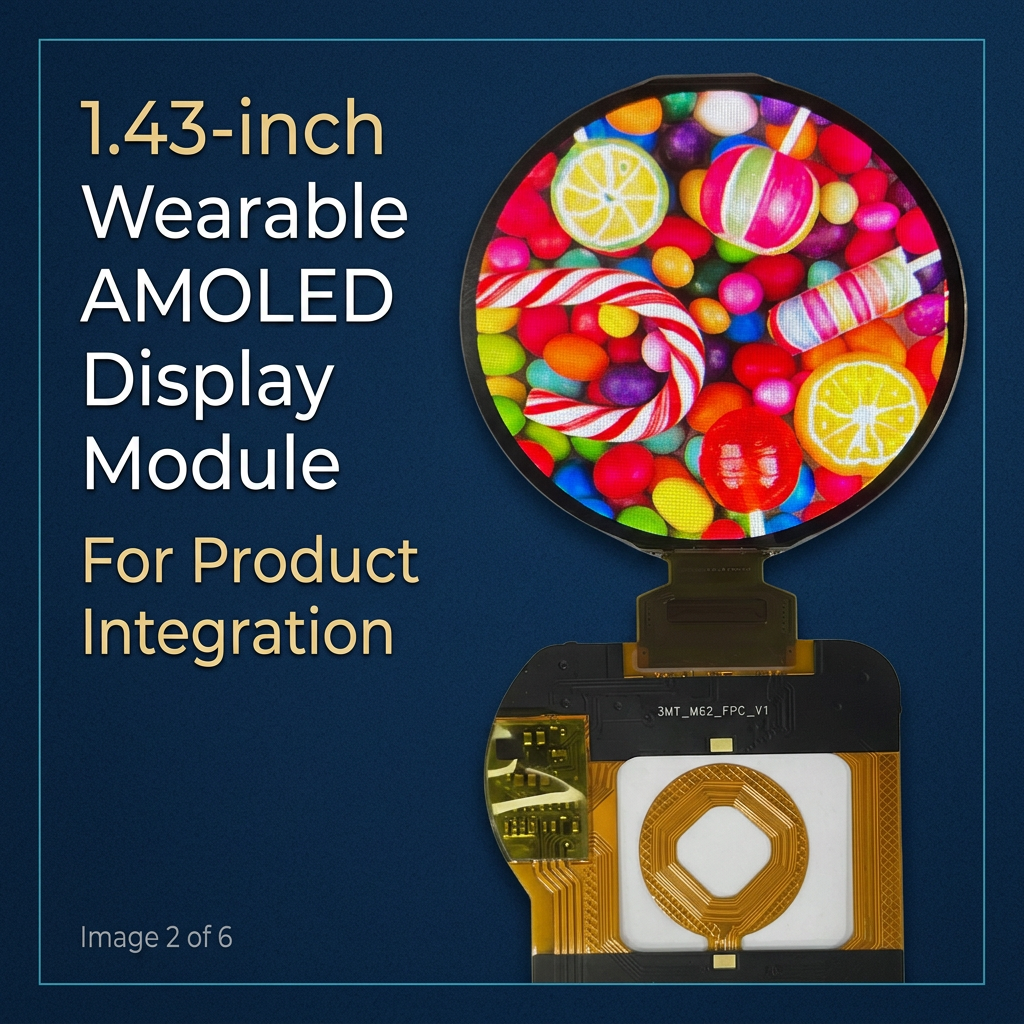 1.43-inch wearable AMOLED display module B2B overview