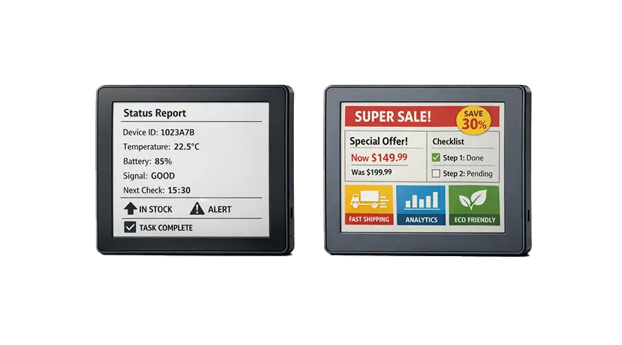 Black and White vs Color E-Paper Displays: How to Choose the Right Option