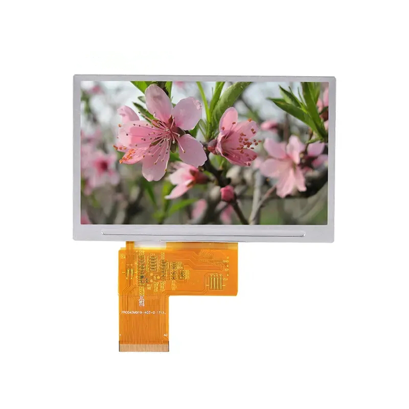 4,3 Zoll IPS 480 x 272 Pixel TFT mit hoher Helligkeit ohne Touchscreen