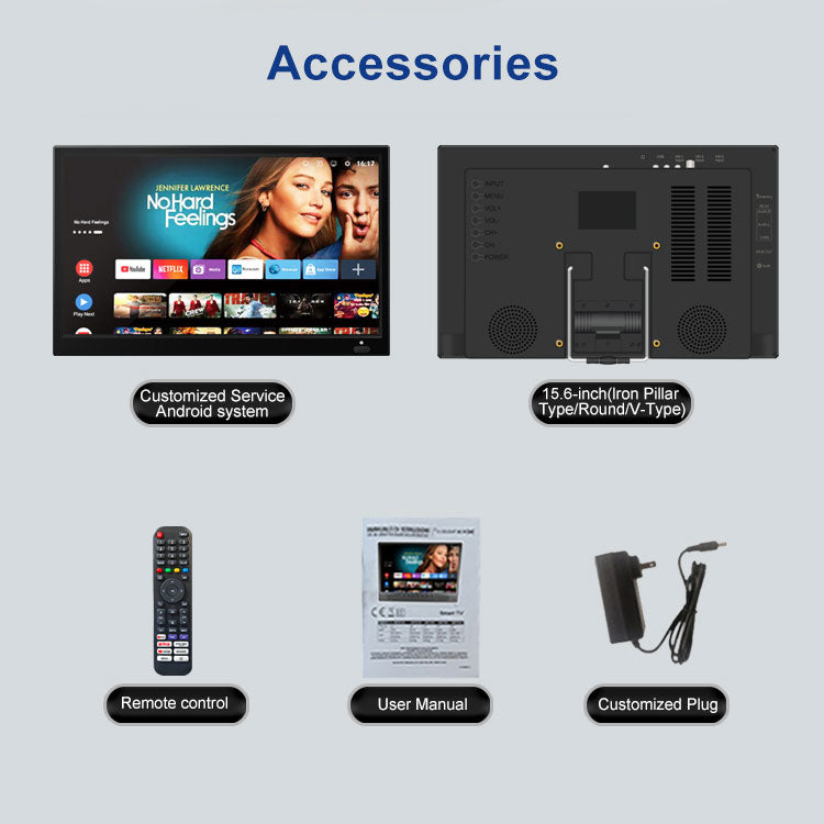 16 Inch Smart Portable TV | Android 9.0, 3.5H Battery & HD Screen for Camping & Kitchen