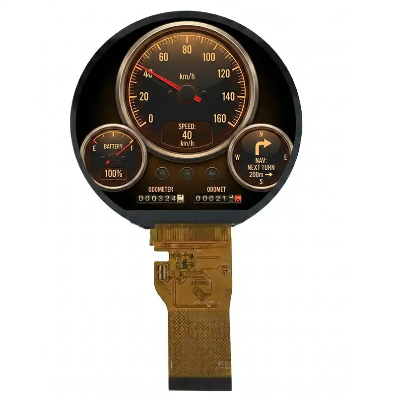 3.9 Inch Round LCD Display Module 1000 Nits JD9168S Driver