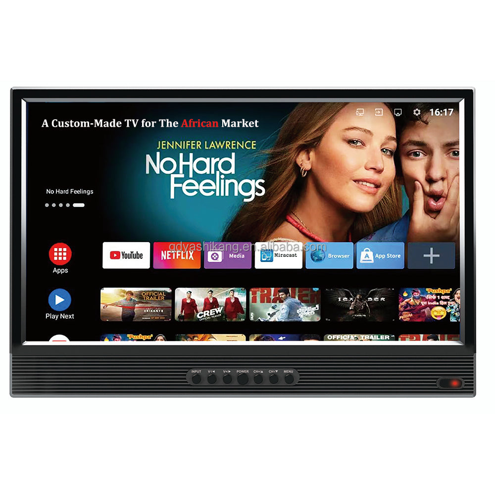 20 Inch Smart Portable TV | Android 14, Solar-Ready & 3.5H Battery for Camping