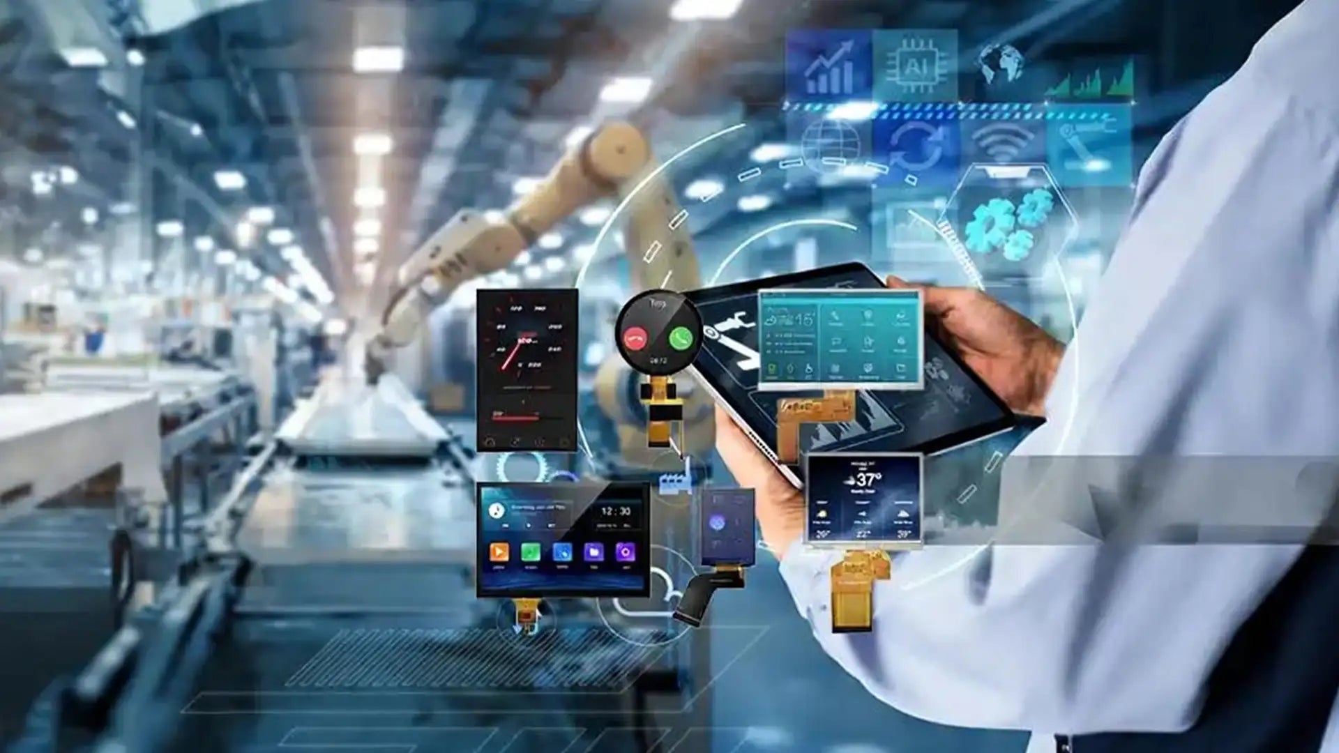 Industrial grade OLED displays for HMI and control panel applications