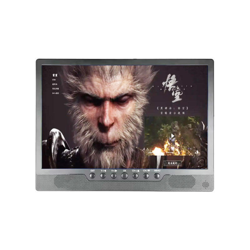 14.1" Portable TV with ISDB, CABLE, Miracast, DLNA, Bluetooth 5.0, HDMI, and Audio Output