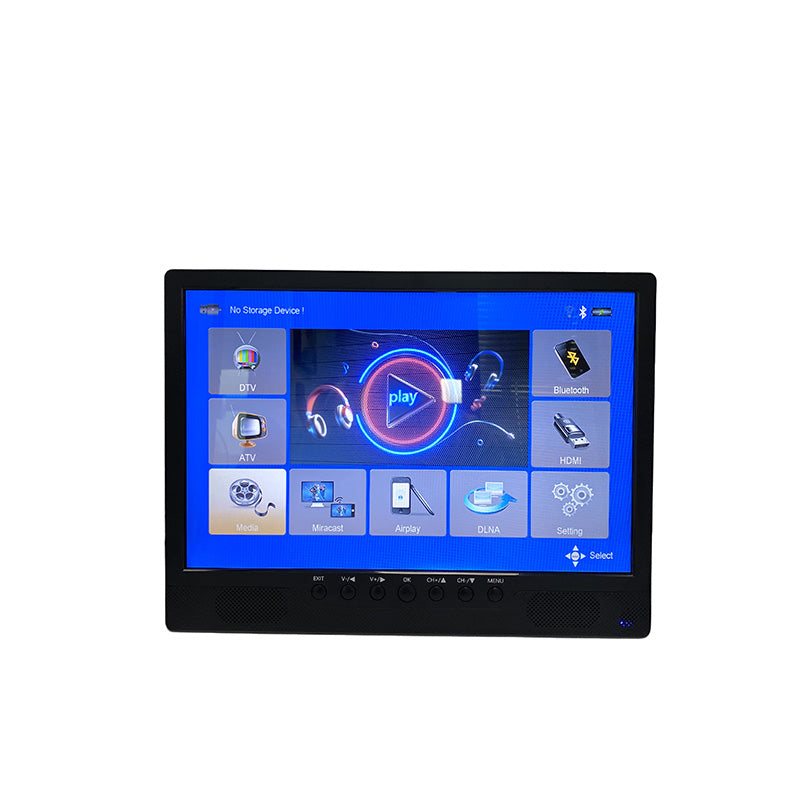 17.3" Portable TV with 1600x900 Resolution, DVB-T2, and AirPlay Support for Enhanced Entertainment