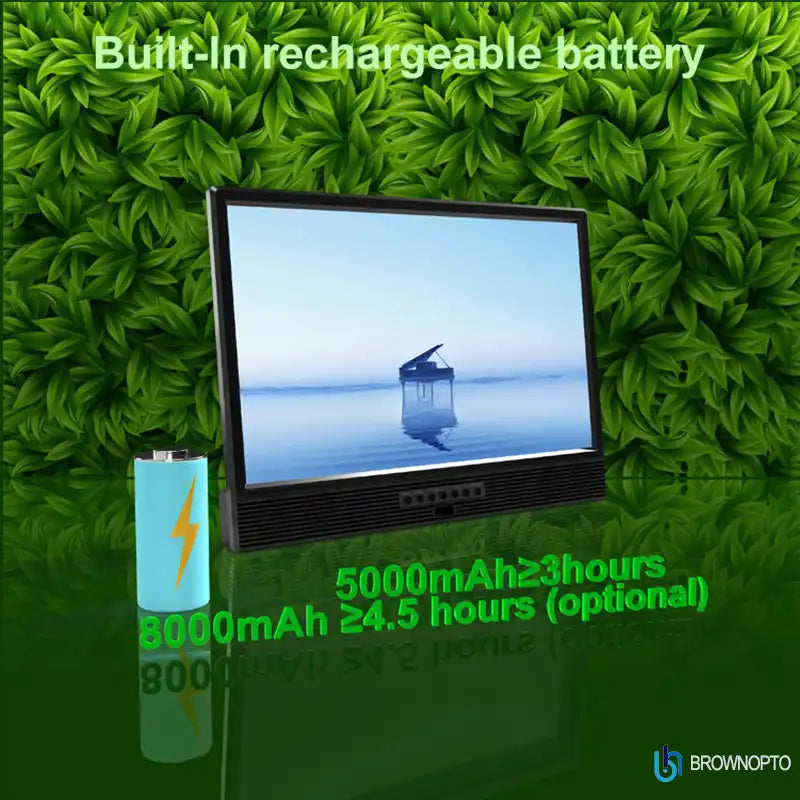14 Inch HD Portable TV | 5000mAh Battery, Screen Casting & Bluetooth