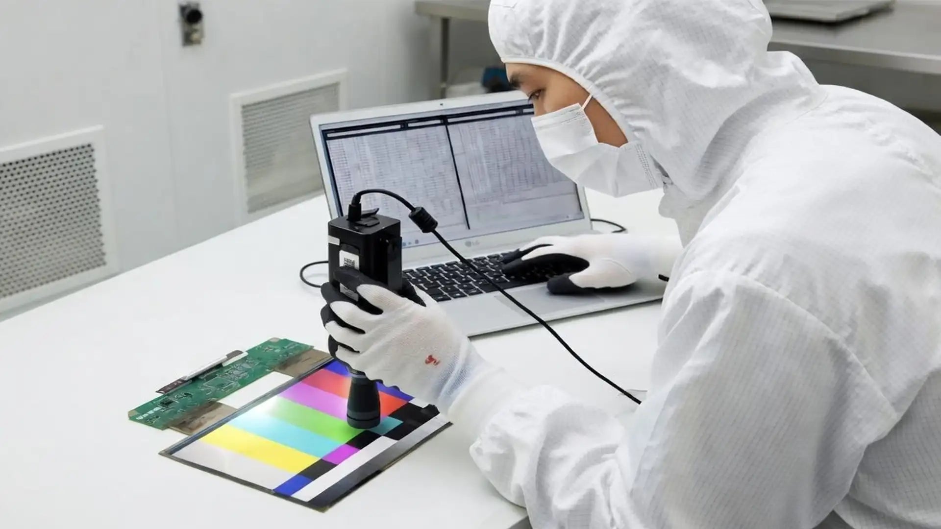 OLED display module R&D and optical tuning laboratory