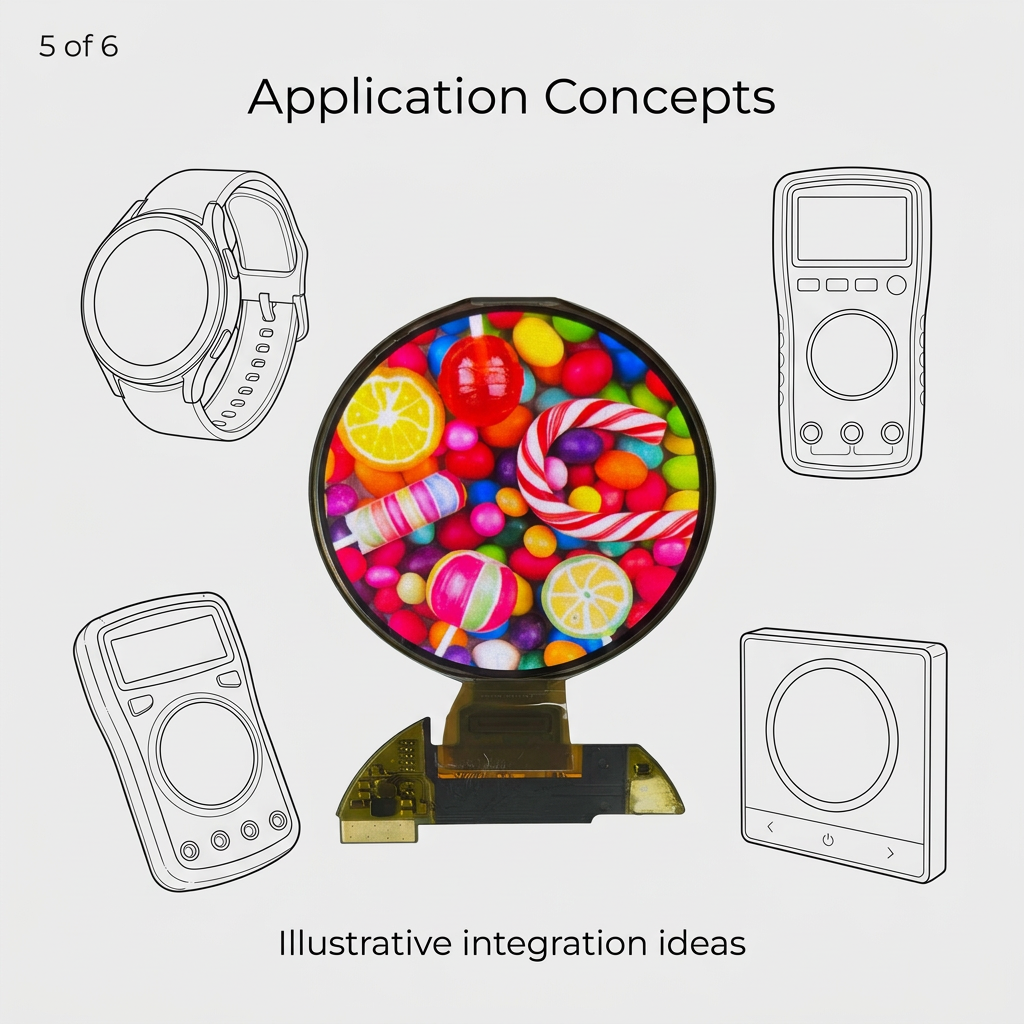 1.32-inch round display illustrative application concepts